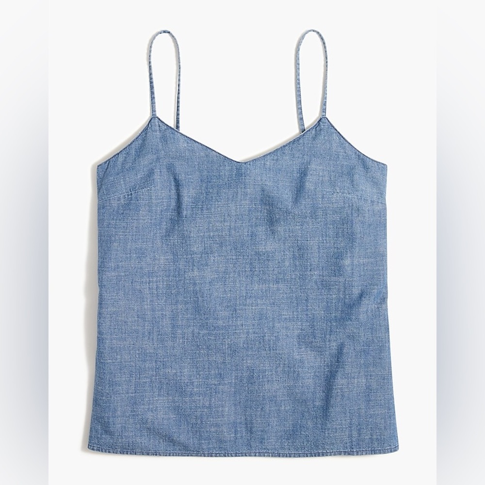 J. Crew Chambray Cami Top 00 NWT